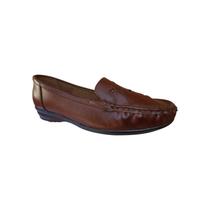 Sapato, couro, mocassim, casual, marrom clássico para mulheres - Lightbek Official Store