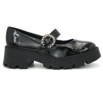 Sapato Dakota D0172 Mocassim Salto Tratorado Fivela Feminino