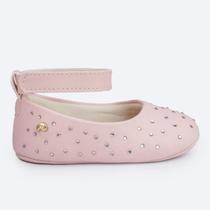 Sapato de Bebê Menina Nina Strass Rosa - Vem Com Mimo Pampili Sapato de Bebê Menina Nina Strass Rosa - Vem Com Mimo Pampili