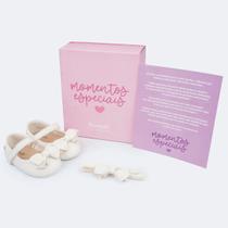 Sapato de Bebê Nina Laço Branco Pampilli - Sapato de Bebê Nina Laço Branco Pampilli -