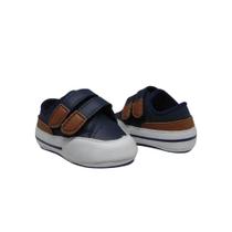 Sapato de Bebe Tenis Casual Masculino Infantil Fecho Fácil Menino Manozinhos Baby Ref.101