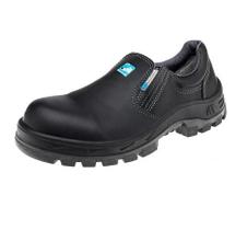 Sapato de Couro Elástico Bico Composite Preto CA: 34556 REF: 70T19-C -MARLUVAS