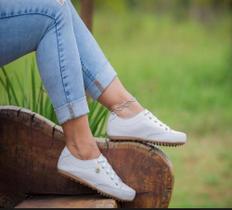 sapato de couro feminino para profissionais da saúde confortável Branco