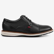 Sapato de Couro Ferracini Kingston 6151-675G Preto Masculino