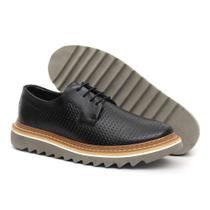Sapato de Couro Oxford Masculino Derby Tratorado Premium Sapato de Couro Oxford Masculino Derby Tratorado Premium