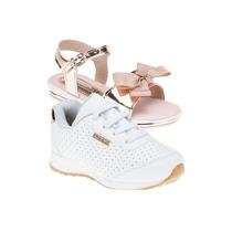 Sapato de Menina e Papete Infantil - KIT 2 PARES Tam 23 ao 34