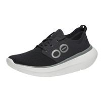 Sapato de recuperação OOFOS Oomy Stride branco e preto para homens tamanho 11
