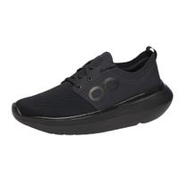 Sapato de recuperação OOFOS OOMy Stride preto para homens tamanho 9