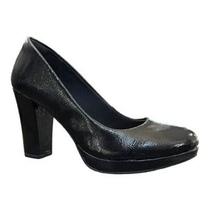 Sapato de salto preto Via Marte Ref.: 18-1351