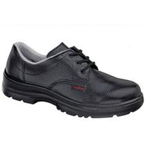 Sapato de Segurança Conforto em Couro, Preta, com Cadarço, N37
