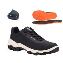 Sapato de Segurança Hybrid Move Black Estival Bico Composite Preto HB10003S1BK CA 47750 Brinde Palmilha PU Sapato de Segurança Hybrid Move Black Estival Bico Composite Preto HB10003S1BK CA 47750 Brinde Palmilha PU