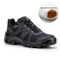 Sapato de Segurança Hybrid Smart All Black Estival Inteiro Preto HB60003S1AB Bico Composite CA 47823 Sapato de Segurança Hybrid Smart All Black Estival Inteiro Preto HB60003S1AB Bico Composite CA 47823