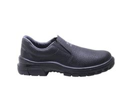Sapato de segurança kadesh 1001 bico pvc couro preto c.a 47590