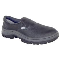 Sapato De Segurança Preto Com Elástico E Com Bico Bi Densidade Nº36 - Proteplus