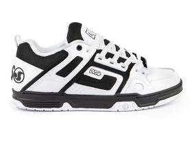 Sapato de skate DVS Comanche branco preto tamanho 14 Sapato de skate DVS Comanche branco preto tamanho 14