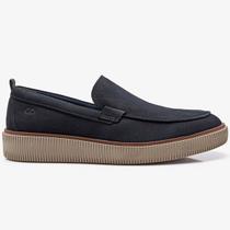 Sapato Democrata Slip On Marino Couro Masculino Navy - Sapato Democrata Slip On Marino Couro Masculino Navy -