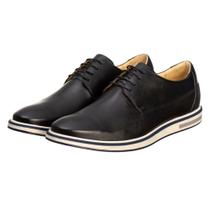 Sapato Derby Casual em Couro Sapato Casual Masculino Sapato Casual Preto Sapato Derby Casual em Couro Sapato Casual Masculino Sapato Casual Preto