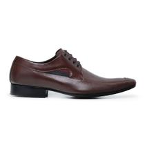 Sapato Derby em Couro Sapato Masculino Formal Sapato Fino