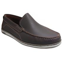 Sapato Dockside Casual Masculino em Couro Pegada 141108