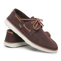 Sapato Dockside Mocassim Casual Masculino Em Couro