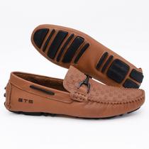Sapato Drive Mocassim Masculino Couro Sola Borracha Slip On Conforto Sapato Drive Mocassim Masculino Couro Sola Borracha Slip On Conforto
