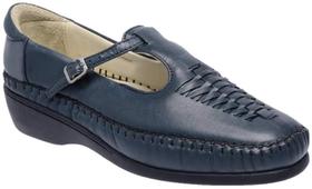 Sapato em Couro de Carneiro Azul Super Macio Pollystar 6018 forrado Sapato em Couro de Carneiro Azul Super Macio Pollystar 6018 forrado