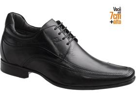 Sapato Em Couro Preto Rafarillo Vegas Alth 7cm +Alto Original Lançamento 3206