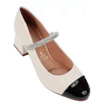 Sapato fem salto baixo grosso vizzano 1423.103-96150 Sapato fem salto baixo grosso vizzano 1423.103-96150