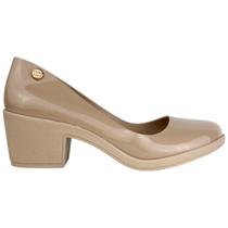 Sapato Fem Social Scarpin Boneca Salto Grosso Bico Redondo Sapato Fem Social Scarpin Boneca Salto Grosso Bico Redondo
