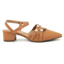 Sapato Feminina Beira Rio 4182.230 Bico Fino Slingback Moda