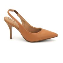 Sapato Feminina Original Beira Rio Scarpin Salto Bico Fino Calcanhar Aberto