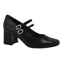 Sapato Feminina Ramarim 2417102 Salto Bico Quadrado Casual Scarpin