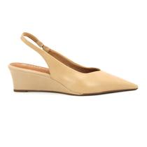 Sapato Feminina Via Uno Original 972003 Slingback Salto Anabela Baixo Bico Fino Sapato Feminina Via Uno Original 972003 Slingback Salto Anabela Baixo Bico Fino
