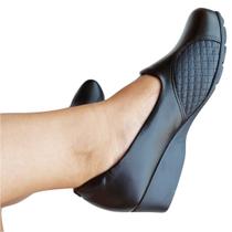 Sapato Feminino Anabela Médio Modare Ultra Conforto Joanetes