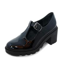 Sapato Feminino Bebecê Salto Médio REF: T5618-102 VERNIZ