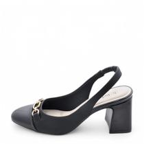 Sapato Feminino Bebecê Salto Médio REF: T6510-162 NAPA-VERNIZ