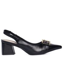 Sapato Feminino Bebecê Scarpin Slingback Preto
