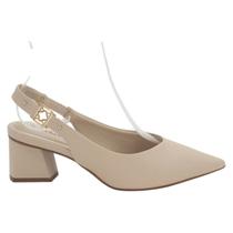 Sapato Feminino Bebecê Slingback T3838-564 - Aveia