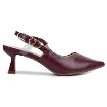 Sapato Feminino Bebecê Verniz Smash Bordô - T3814