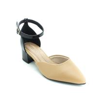Sapato Feminino Beira Rio 4182.204 - Preto e Bege