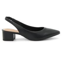 Sapato Feminino Beira Rio 4182.220 Social Scarpin Salto Baixo Grosso Mule