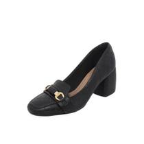 Sapato Feminino Beira Rio Salto Médio REF: 4304104 NAPA MATELASSE
