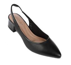 Sapato Feminino Beira Rio Sling Back Bico Fino Salto Grosso 4cm 4182220 Sapato Feminino Beira Rio Sling Back Bico Fino Salto Grosso 4cm 4182220