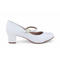 Sapato Feminino Beira Rio social 4777.475 Boneca Fivela Salto