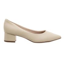 Sapato Feminino Bico Fino Beira Rio 4182.200 Creme