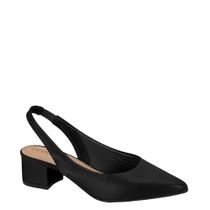 Sapato Feminino Bico Fino Salto Slingback Beira Rio 4182.220 - Preto - 34 Sapato Feminino Bico Fino Salto Slingback Beira Rio 4182.220 - Preto - 34
