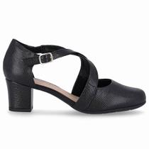 Sapato Feminino Boneca Laura Preto Piccadilly 110156-1