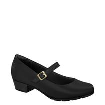 Sapato Feminino Boneca Salto Baixo Conforto Modare 7032.540 - Preto - 34