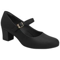 Sapato Feminino Boneca Salto Médio Preto Piccadilly 110163-24