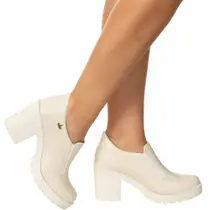 Sapato Feminino Botinha Oxford Cano Baixo Salto Tratorado Sapato Feminino Botinha Oxford Cano Baixo Salto Tratorado